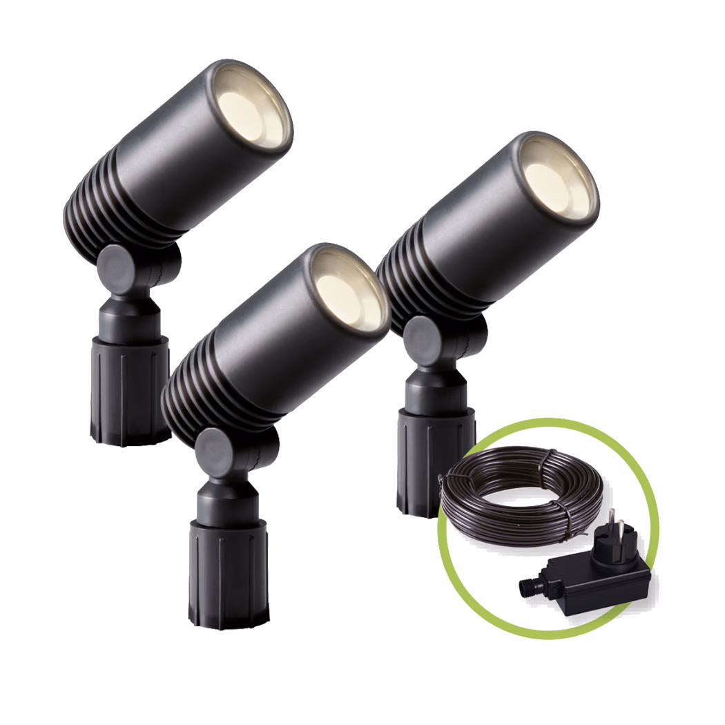 Lauko apšvietimo sistema Alder 3x2W LED – 3 nuotrauka