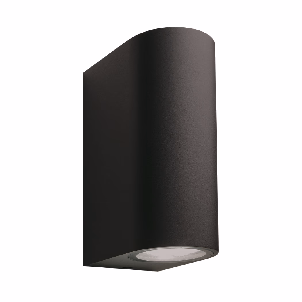 Sieninis lauko šviestuvas Sibus black 2x4W LED