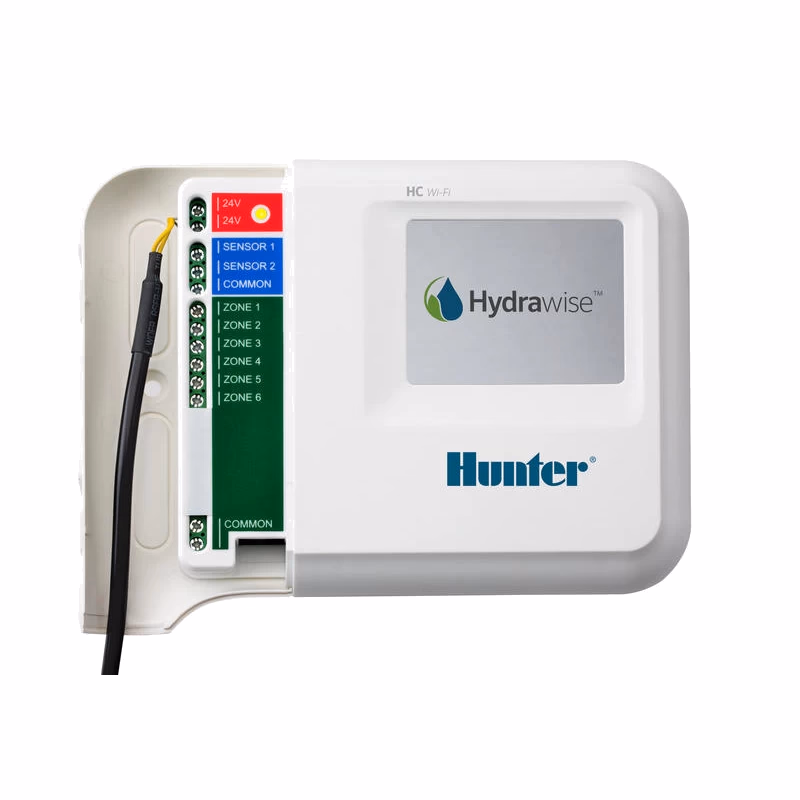 6 zonų vidinis išmanusis laistymo valdiklis Hunter Hydrawise HC601 – Hunter Industries – 2 nuotrauka