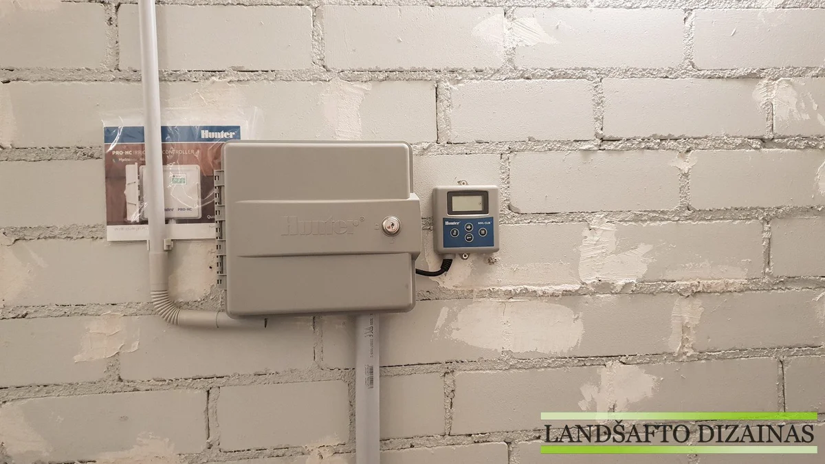 Automatinė laistymo sistema daugiabučio kieme Čeikinių g.